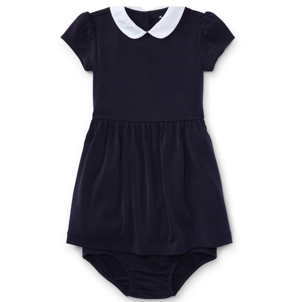 Crepe dress and bloomer